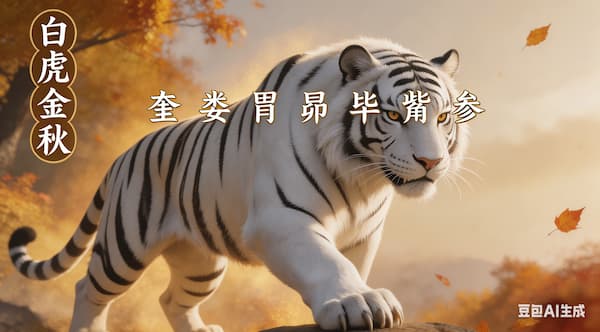 西方白虎星宿图