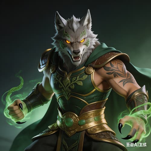 奎宿（奎木狼）星宿图