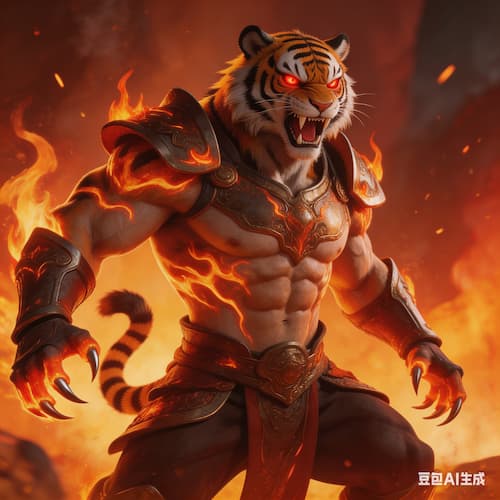 尾宿（尾火虎）星宿图