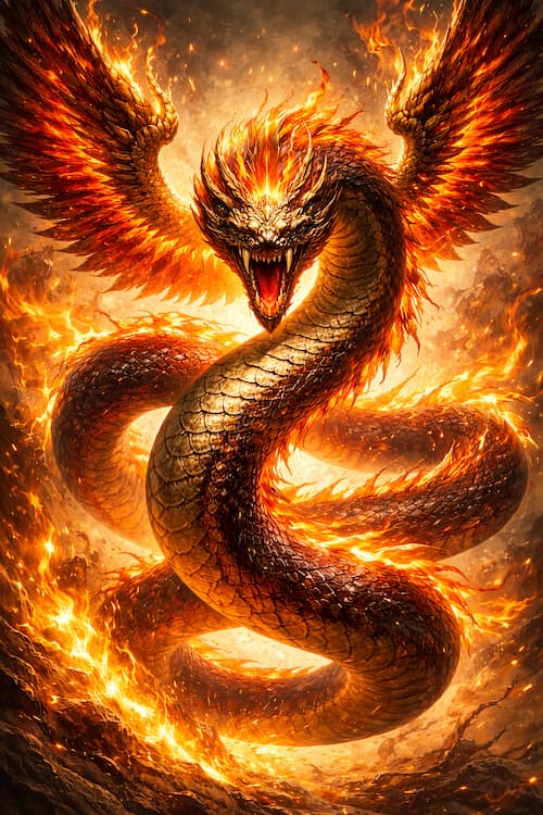 翼宿（翼火蛇）星宿图