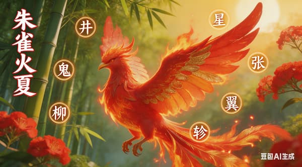 南方朱雀星宿图